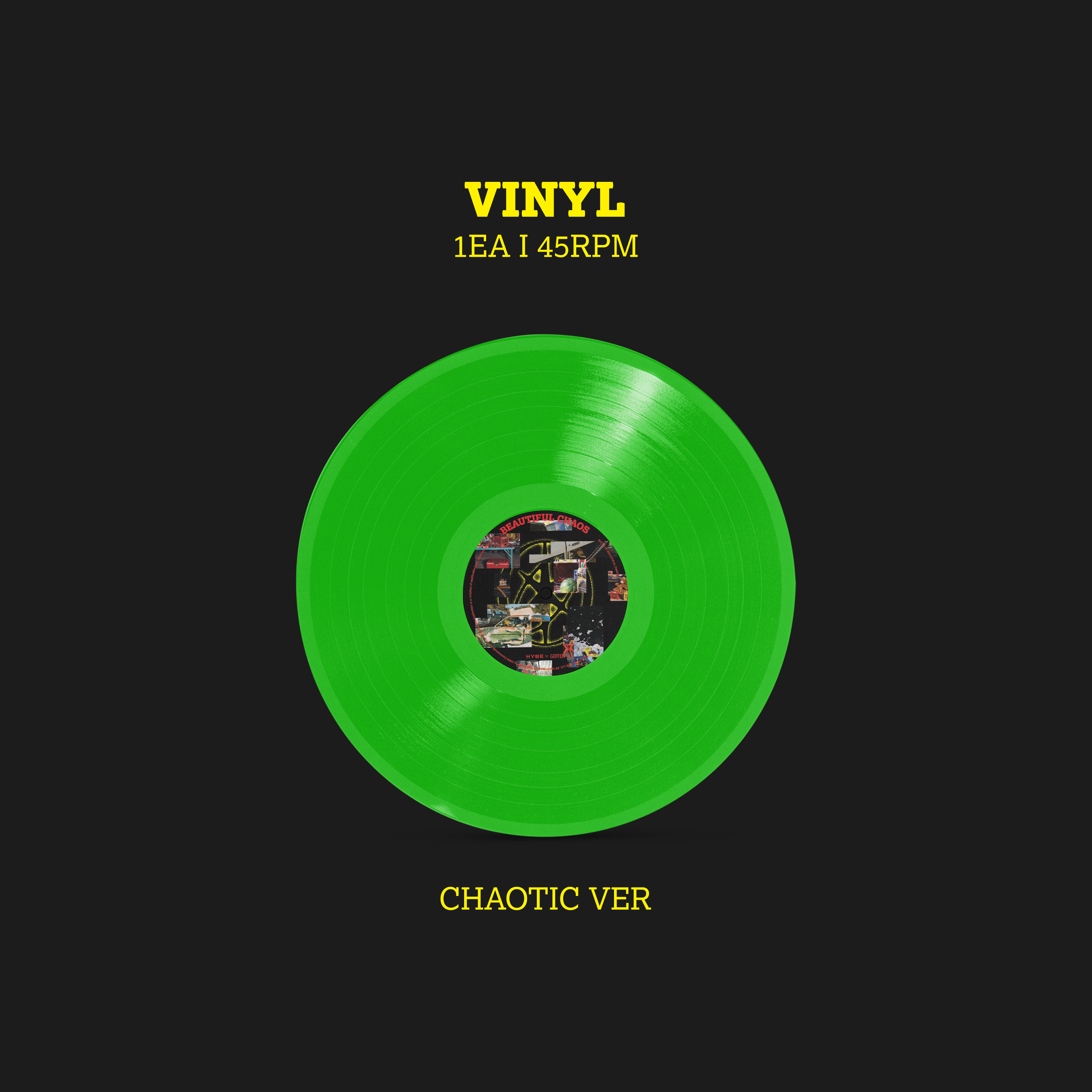 KATSEYE BEAUTIFUL CHAOS Standard Vinyl + Signed Artcard 412339
