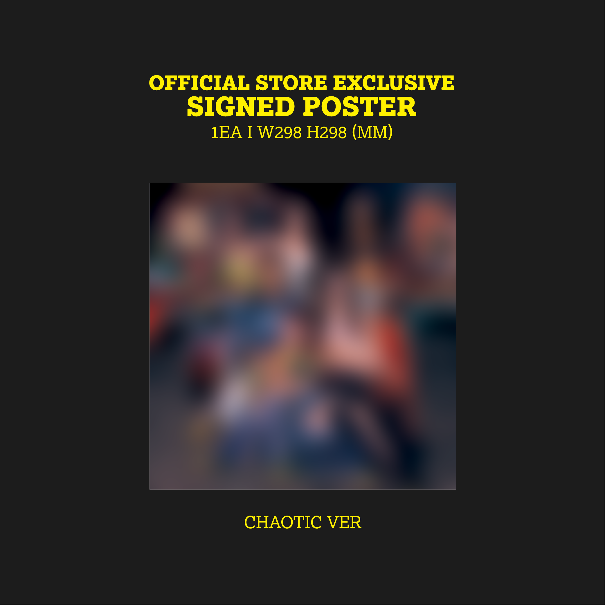 Katseye キャッツアイ Beautiful Chaos サイン ポスター BEAUTIFUL CHAOS (Beautiful Ver.) - Official Store Exclusive
