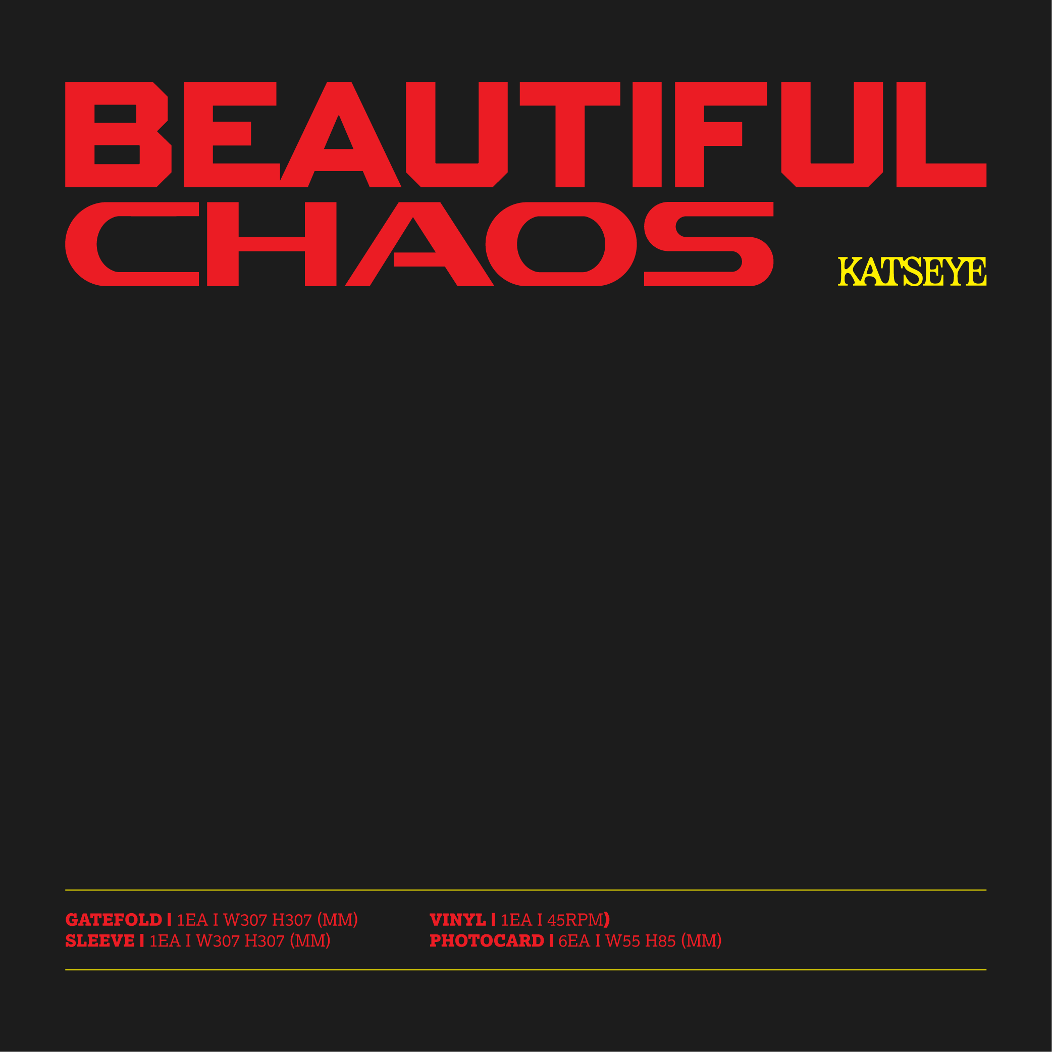 Katseye キャッツアイ Beautiful Chaos サイン ポスター BEAUTIFUL CHAOS - Katseye