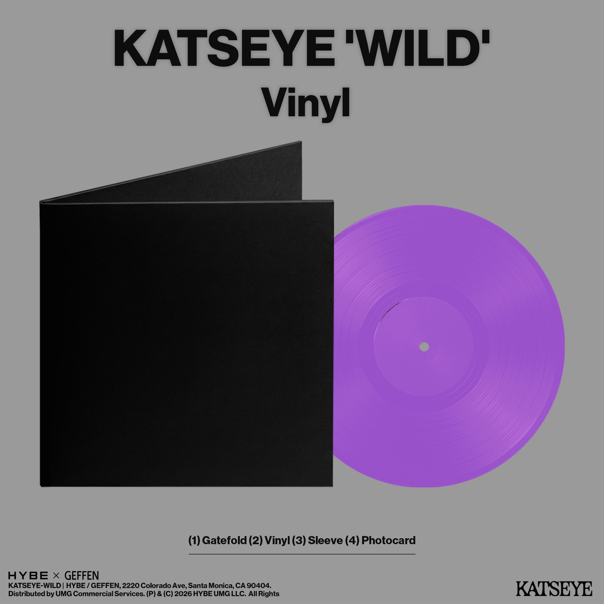 KATSEYE WILD - Official Store Exclusive Vinyl + Signed Artcard Official Store Exclusive Vinyl + Signed Artcard 442809