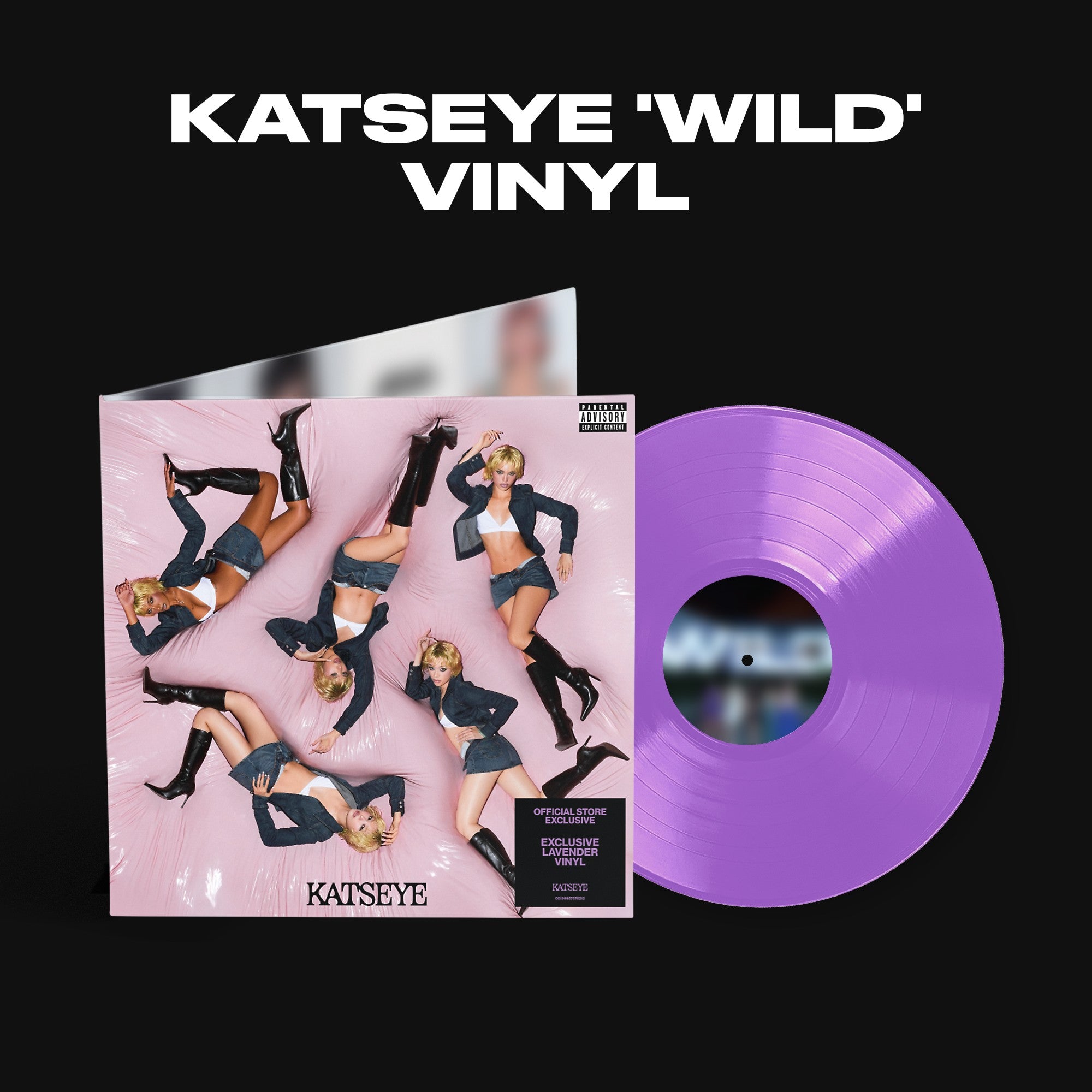 KATSEYE WILD - Official Store Exclusive Vinyl + Signed Artcard Official Store Exclusive Vinyl + Signed Artcard 450740