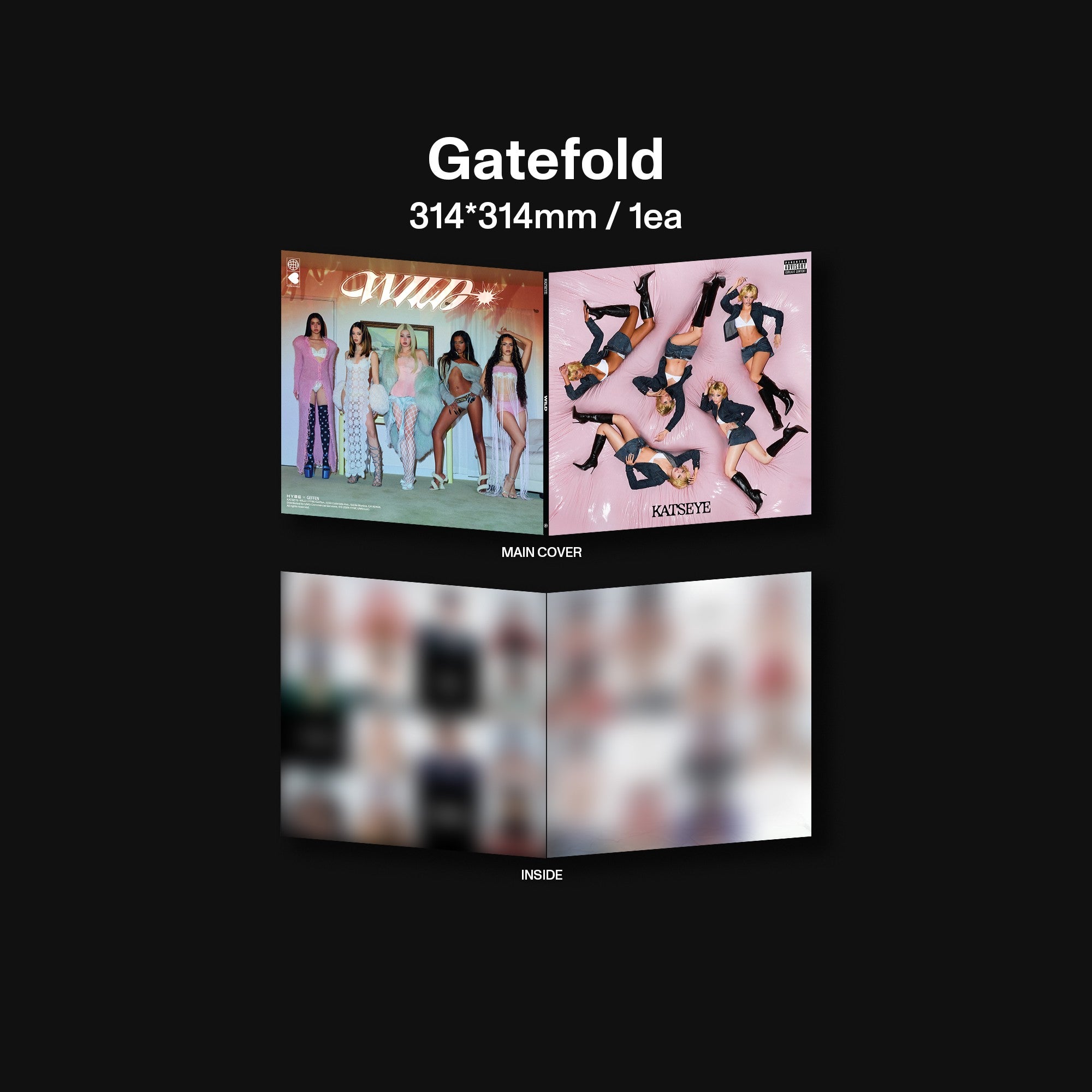 KATSEYE WILD - Official Store Exclusive Vinyl + Signed Artcard Official Store Exclusive Vinyl + Signed Artcard 450746