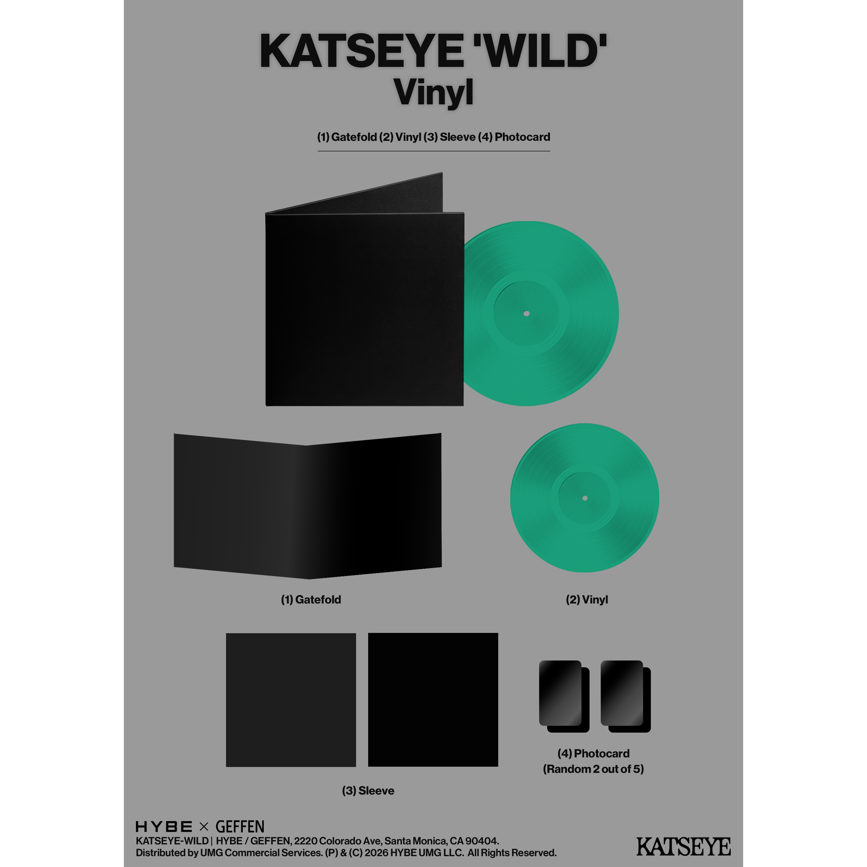 KATSEYE WILD - Standard Vinyl Standard Vinyl 442159