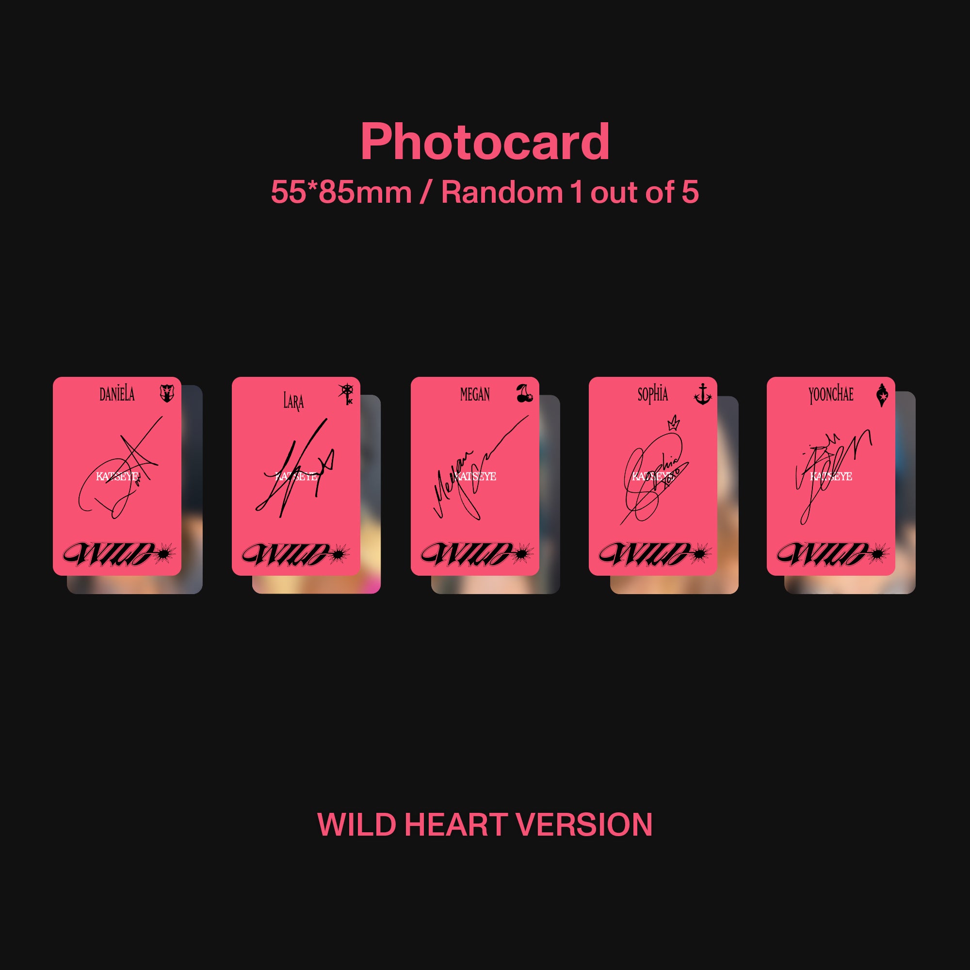 KATSEYE WILD (Wild Heart ver.) - Standard Edition + Signed Artcard Standard Edition + Signed Artcard 455005