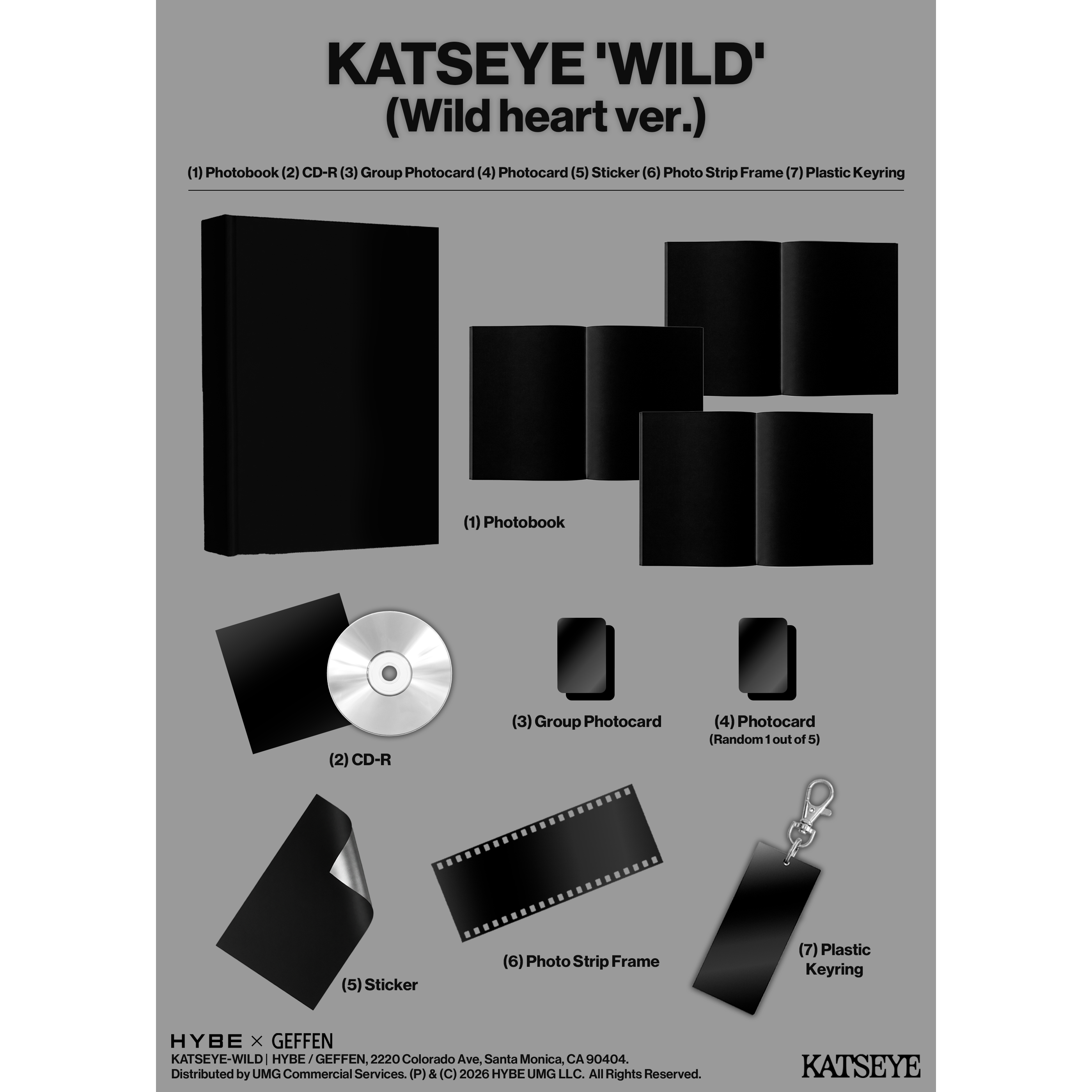 KATSEYE WILD - Wild heart ver. - CD CD 442173