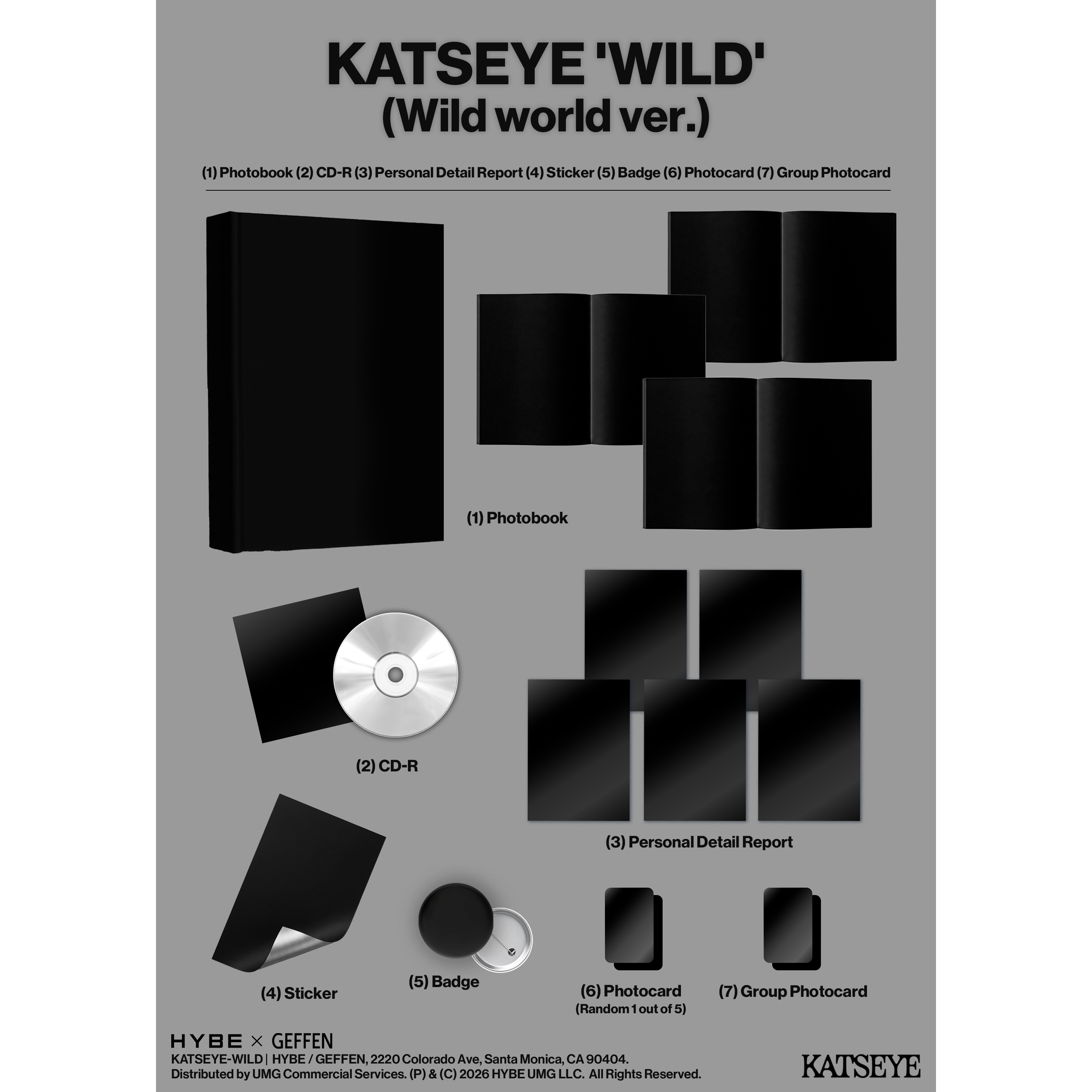 KATSEYE WILD - Wild world ver. - CD CD 442169