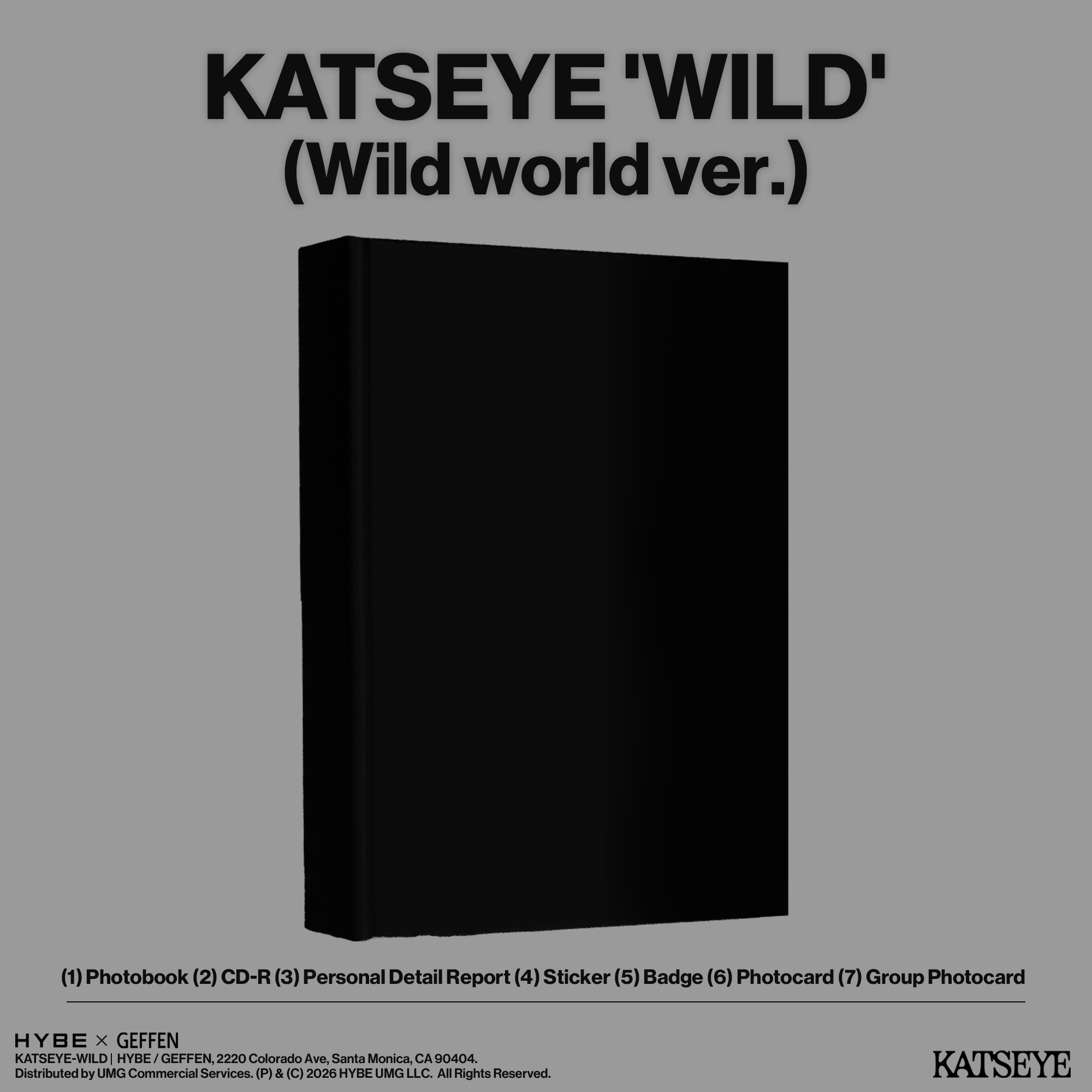 KATSEYE WILD - Wild world ver. - CD CD 442507